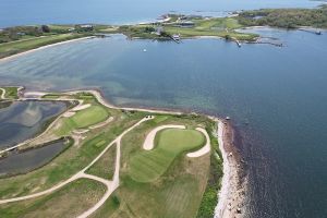 Fishers Island 11th Green Aerial